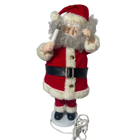 Vintage Rennoc Other - Vintage Rennoc Animated Motion Santa Claus Display Light Up Moving Candle 24”T